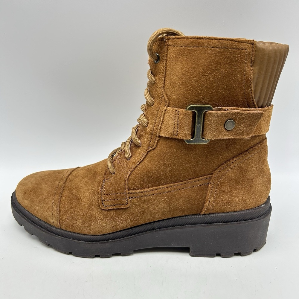 Clarks Boots Womens 8.5 M Calla Dance 26169614 Brown Suede Casual Dress Boots